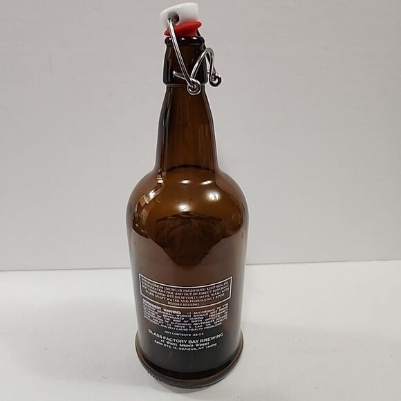 Advertising Bottle 32oz Amber Color Life Is Easy At "The Bay"  BAY BREWING - Picture 4 of 7